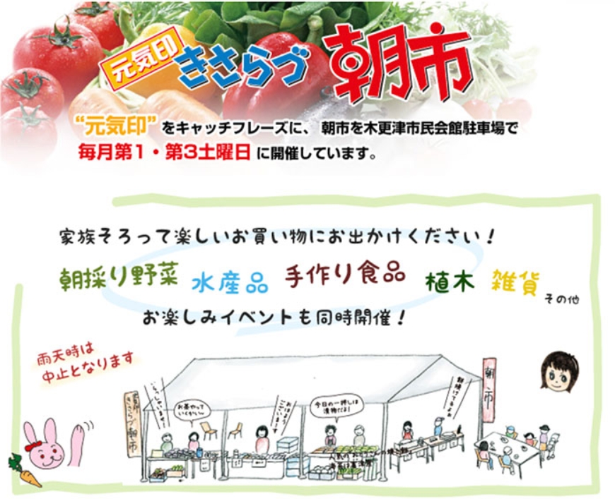 ７月５日(土)きさらづ朝市